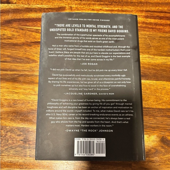 Never Finished By David Goggins Hardcover Book - Picture 2 of 2